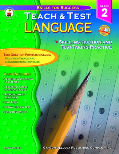 Imagen de archivo de Teach & Test Language Grade 2 a la venta por HPB Inc.