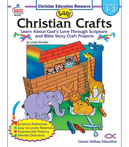 Stock image for Easy Christian Crafts, Grades 1 - 3: Learn About God?s Love Through Scripture and Bible Story Craft Projects for sale by HPB Inc.