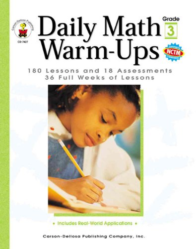 Beispielbild fr Daily Math Warm-Ups, Grade 3 (Daily Series) zum Verkauf von Wonder Book
