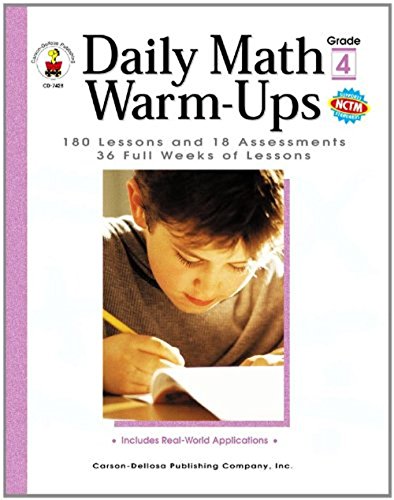 Stock image for Daily Math Warm-Ups, Grade 4: 180 Lessons and 18 Assessments; 36 Weeks of Lessons for sale by ThriftBooks-Dallas