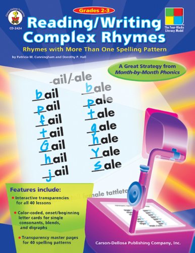Beispielbild fr Reading/Writing Complex Rhymes, Grades 1 - 3: Rhymes with More Than One Spelling Pattern zum Verkauf von ThriftBooks-Dallas
