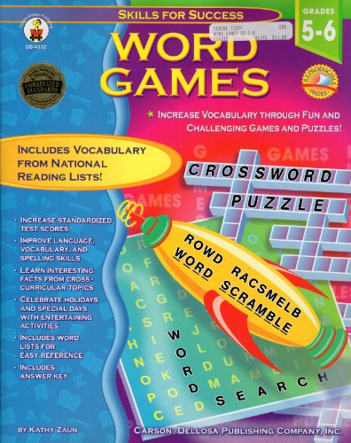 Imagen de archivo de Word Games, Grades 5 - 6 a la venta por HPB-Diamond