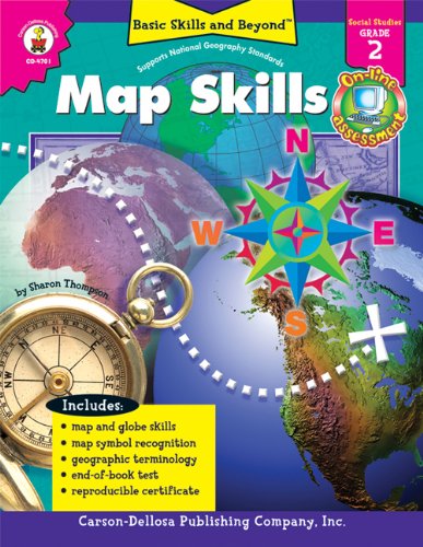 Map Skills, Grade 2 (Basic Skills & Beyond) (9780887249600) by Thompson, Sharon