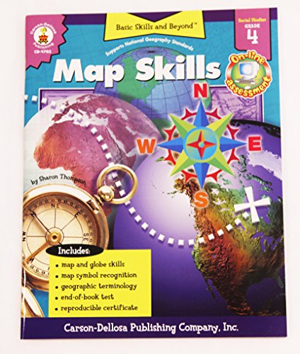 Map Skills, Grade 4 (Basic Skills & Beyond) (9780887249624) by Thompson, Sharon