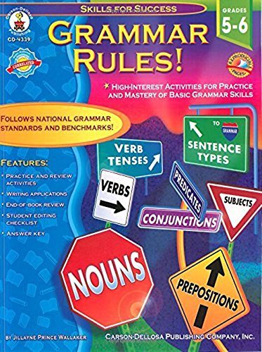 Stock image for Skills for Success: Grammar Rules!, Grade Level 5-6 for sale by BooksRun