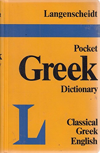 9780887290817: Langenscheidt's Pocket Dictionary Classical Greek