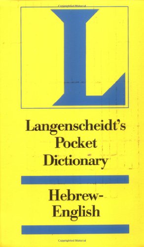 Stock image for Langenscheidt's Pocket Hebrew Dictionary (English and Hebrew Edition) for sale by Ergodebooks