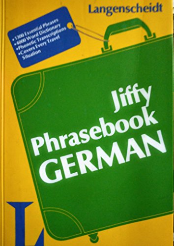 Imagen de archivo de Jiffy Phrasebook German (Book Only) (English and German Edition) a la venta por SecondSale