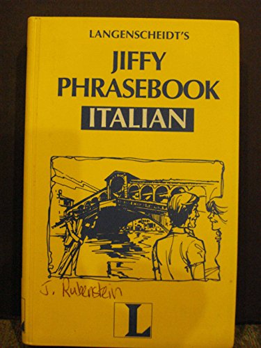 Beispielbild fr Jiffy Phrasebook Italian zum Verkauf von Wonder Book