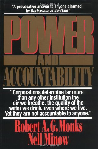 9780887305122: Power and Accountability: Restoring the Balances of Power Between Corporations and Society