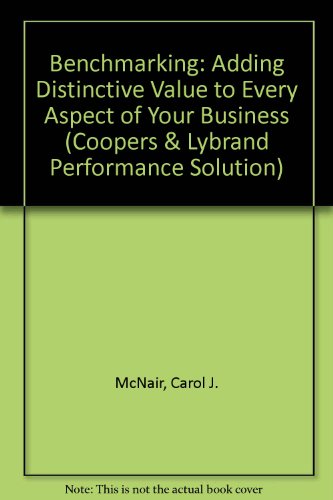 9780887305481: Benchmarking: A Tool for Continuous Improvement (The Coopers & Lybrand Performance Solutions Series)