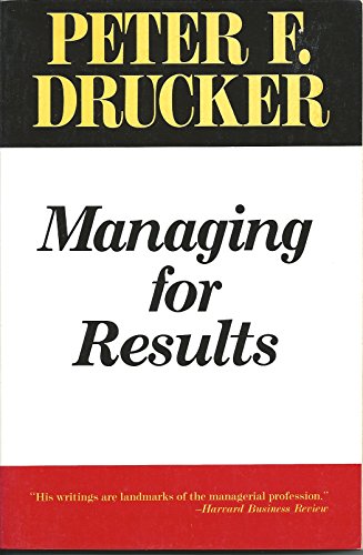 Beispielbild fr Managing for Results zum Verkauf von Wonder Book