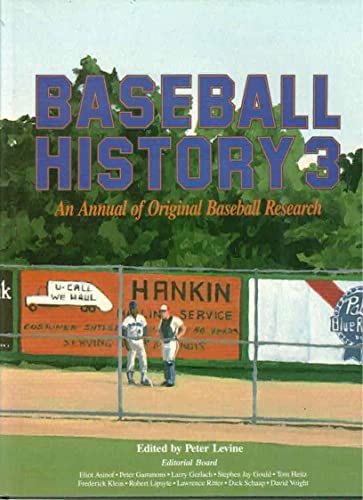 9780887365775: Baseball History 3: An Annual of Original Baseball Research: v. 3