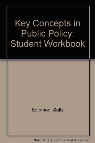 Imagen de archivo de Key Concepts in Public Policy a la venta por Better World Books