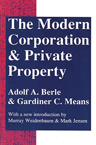 Beispielbild fr The Modern Corporation and Private Property zum Verkauf von Better World Books