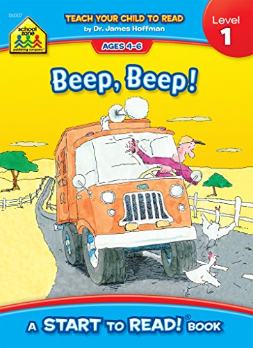 Stock image for School Zone - Beep, Beep!, Start to Read! Book Level 1 - Ages 4 to 6, Rhyming, Early Reading, Vocabulary, Simple Sentence Structure, Picture Clues, and More (School Zone Start to Read! Book Series) for sale by Gulf Coast Books