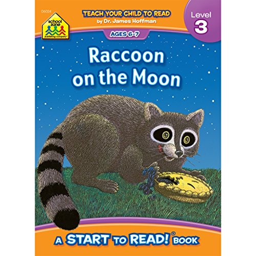 Beispielbild fr School Zone - Raccoon on the Moon, Start to Read! Book Level 3 - Ages 6 to 7, Rhyming, Early Reading, Vocabulary, Simple Sentence Structure, and More (School Zone Start to Read! Book Series) zum Verkauf von Gulf Coast Books