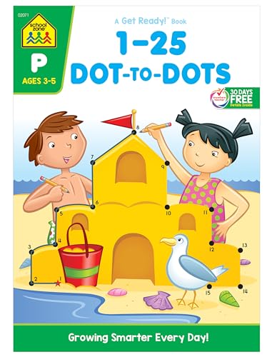 9780887434471: 1-25 Dot-To-Dot: Preschool (A Get Ready Book Ages 4-6)