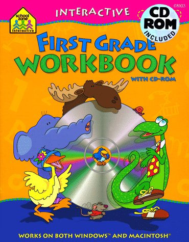 Imagen de archivo de Interactive First Grade Workbook with CD-ROM (Works on Both Windows and Macintosh) a la venta por Wonder Book
