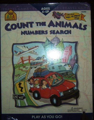 Number Search: Travel Games with Press and Peel Clings (9780887437328) by School Zone; Joan Hoffman