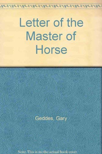 9780887500749: Letter of the master of horse