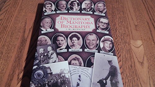 Imagen de archivo de Dictionary of Manitoba Biography a la venta por Benjamin Books