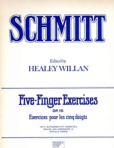 9780887970849: Schmitt Five-Finger Exercises OP.16 (Edited by Healey Willan)