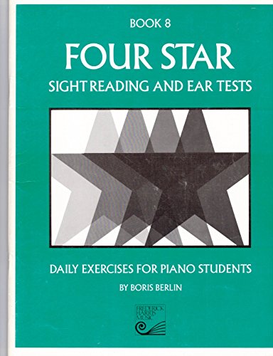 Imagen de archivo de Four Star Sight Reading and Ear Tests Book 8: Daily Exercises for Piano Students a la venta por Wonder Book