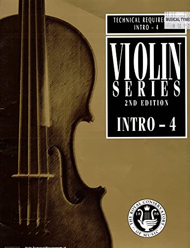 Beispielbild fr Violin Series 2nd edition Intro-4; Technical Requirements Intro - 4 zum Verkauf von Books on the Web