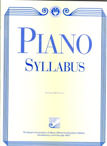 Beispielbild fr Piano Syllabus zum Verkauf von Wonder Book