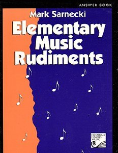 Stock image for Answer Book (Elementary Music Rudiments) for sale by HPB-Diamond