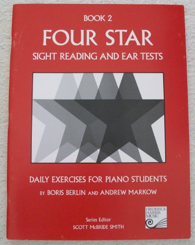 Imagen de archivo de Four Star Sight Reading and Ear Tests: Daily Exercises for Piano Students, Book 2 a la venta por HPB-Diamond