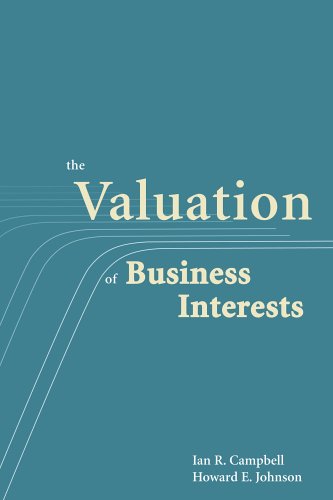 Beispielbild fr Valuation of Business Interests zum Verkauf von Zoom Books Company