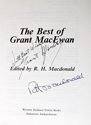 Stock image for The Best of Grant MacEwan for sale by Peter L. Masi - books