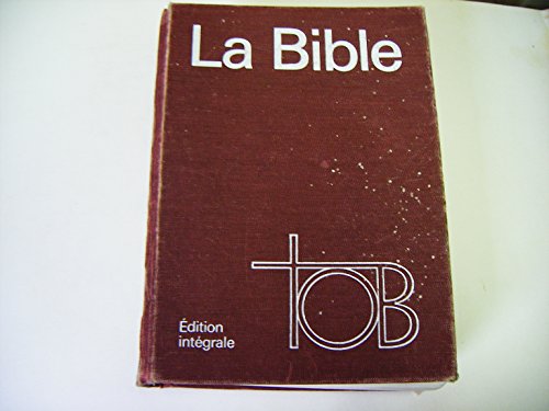 9780888346520: La Bible Tob