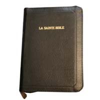 Stock image for RUNYAO French Leather Bible with Zipper, Handheld Louis Segond 1910 for sale by GF Books, Inc.
