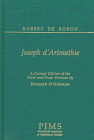 9780888441201: Joseph d'Arimathie (Studies and Texts) (French Edition)