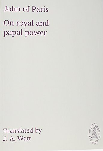 Beispielbild fr On Royal and Papal Power zum Verkauf von Wonder Book