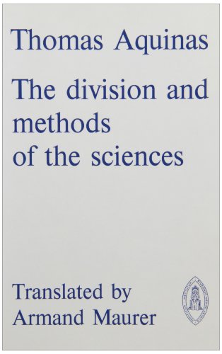 Beispielbild fr Thomas Aquinas: The Division and Methods of the Sciences (Mediaeval Sources in Translation) zum Verkauf von Wonder Book