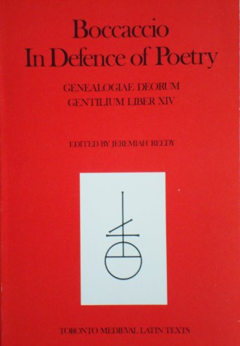 Beispielbild fr In Defence of Poetry English: Genealogiae deorum gentilium liber xiv: 8 (Toronto Medieval Texts & Translations) zum Verkauf von Stony Hill Books