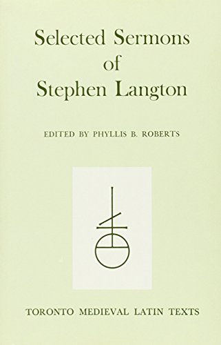 Stock image for Selected Sermons of Stephen Langton (Toronto Medieval Latin Texts) for sale by Powell's Bookstores Chicago, ABAA