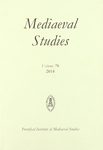 9780888446787: Mediaeval Studies 76 (2014) English