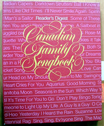 Stock image for Reader's Digest Canadian Family Songbook for sale by Bay Used Books