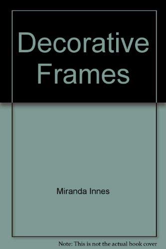 Beispielbild fr Decorative Frames zum Verkauf von WorldofBooks