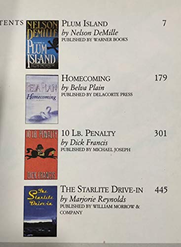 Stock image for Reader's Digest Select Editions: 10 Lb. Penalty by Dick Francis, Plum Island by Nelson Demille, the Starlite Drive-in by Marjorie Reynolds, Homecoming by Belva Plain (236) for sale by ThriftBooks-Atlanta