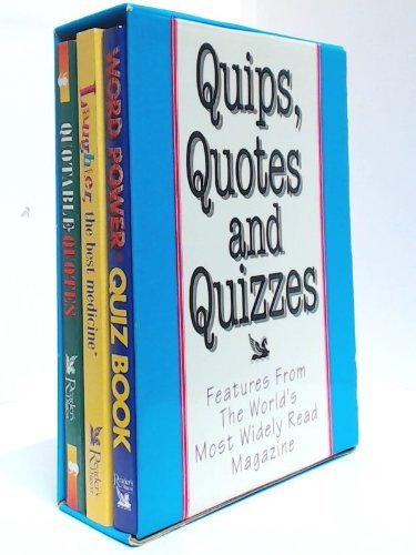Beispielbild fr Laughter - the Best Medicine / Quotable Quotes / Word Power Quiz Book (Boxed Set) zum Verkauf von WorldofBooks