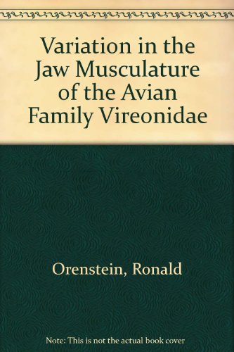 9780888542762: Variation in the jaw musculature of the Avian family Vireonidae (Life sciences contribution)