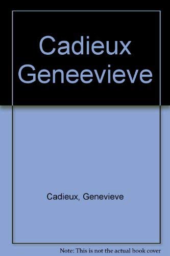 Genevieve Cadieux (9780888656087) by Pontbriand, Chantal; Watson, Scott