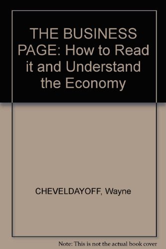 9780888790392: THE BUSINESS PAGE: How to Read it and Understand the Economy [Paperback] by