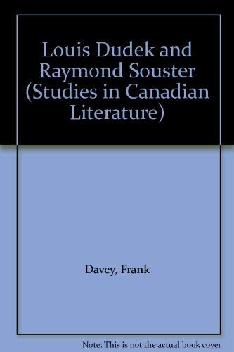 Beispielbild fr Louis Dudek and Raymond Souster zum Verkauf von Better World Books